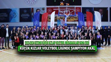 Küçük Kızlar Voleybol Liginde Şampiyon AKAL
