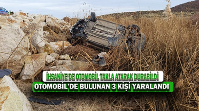 TAKLA ATAN OTOMOBİLDE 3 YARALI