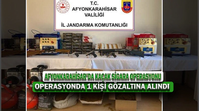 Afyonkarahisar’da Kaçak Sigara Operasyonu