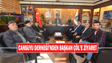 Cansuyu Derneği’nden Başkan Çöl’e Ziyaret