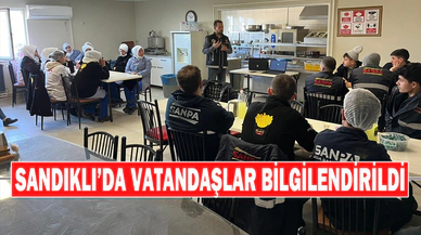 Sandıklı’da Vatandaşlar Bilgilendirildi