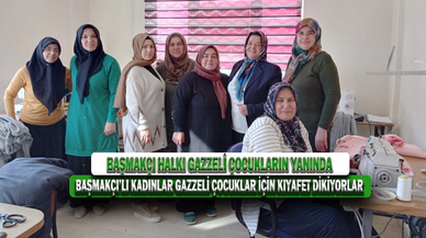 Başmakçı Halkı Gazzeli Çocukların Yanında