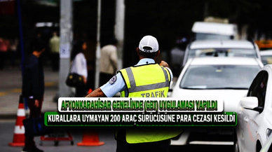 Kurallara Uymayan 200 Araç Sürücüsüne Para Cezası Kesildi