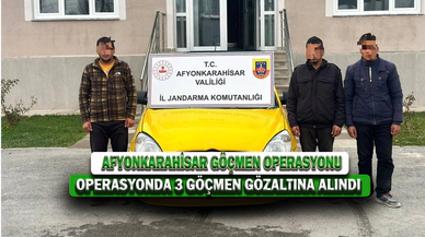 Düzensiz Göçmen Operasyonu, 3 Gözaltı