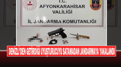 Denizli’den Getirdiği Uyuşturucuyu Satamadan Jandarmaya Yakalandı