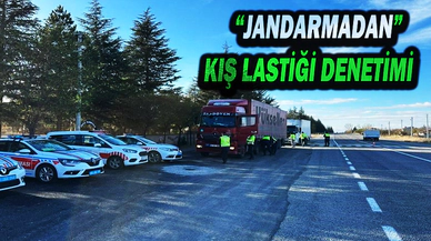 Jandarmadan Kış Lastiği Denetimi