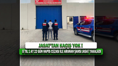 8 Yıl 1 Ay 22 Gün Hapis Cezası İle Aranan Şahsı JASAT Yakaladı