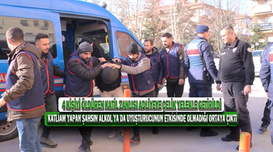 4 Kişiyi Öldüren Katil Zanlısı Adliyeye Çelik Yelekle Getirildi