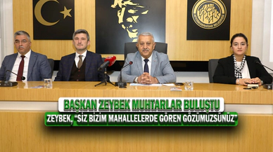 Başkan Zeybek Muhtarlar Buluştu