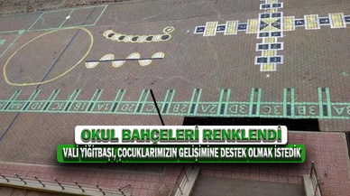 Okul Bahçeleri Renklendi