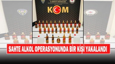Sahte Alkol Operasyonunda Bir Kişi Yakalandı
