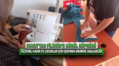 Filistinli Kadın Ve Çocuklar İçin Eşofman Dikimine Başladılar