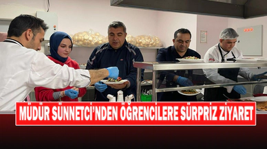 Müdür Sünnetci’nden Öğrencilere Sürpriz Ziyaret