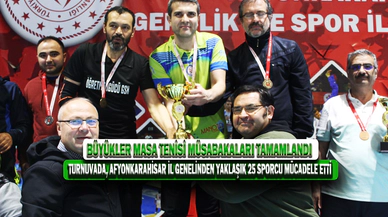 Büyükler Masa Tenisi Müsabakaları Tamamlandı