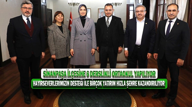 Hayırsever Desteğiyle Sinanpaşa İlçesine 6 Derslikli Ortaokul Yapılıyor