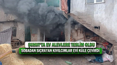 Sobadan Sıçrayan Kıvılcımlar Evi Küle Çevirdi