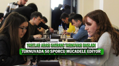 Yurtlar Arası Satranç Turnuvası Başladı