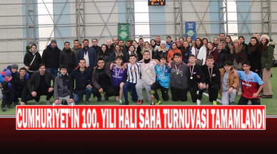 Cumhuriyet'in 100. Yılı halı saha turnuvası tamamlandı
