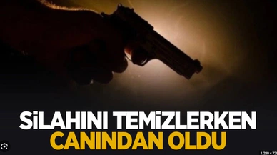 Temizlediği tabancası az daha sonu oluyordu