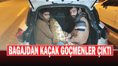 Bagajdan Kaçak Göçmenler Çıktı