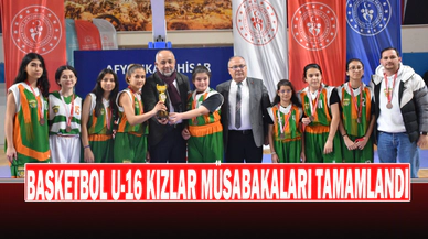 Basketbol U-16 Kızlar Müsabakaları Tamamlandı
