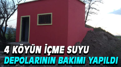 Afyonkarahisar'da 4 köyün içme suyu depolarının bakımı yapıldı