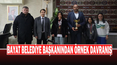 Bayat Belediye Başkanından Örnek Davranış
