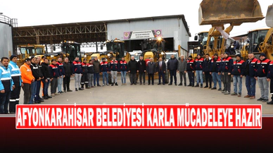 Afyonkarahisar Belediyesi Karla Mücadeleye Hazır