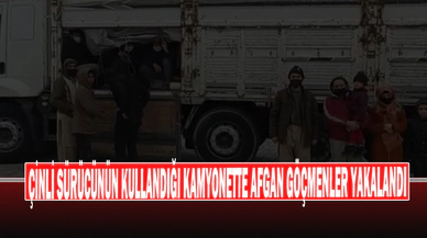 Çinli Sürücünün Kullandığı Kamyonette Afgan Göçmenler Yakalandı