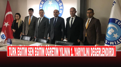 Türk eğitim Sen Eğitim Öğretim Yılının 1. Yarıyılını Değerlendirdi