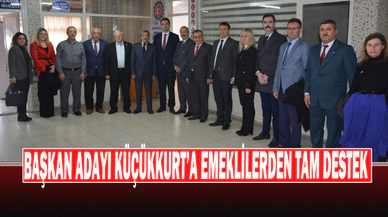Başkan Adayı Küçükkurt’a Emeklilerden Tam Destek