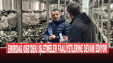 Emirdağ Osb’deki İşletmeler Faaliyetlerine Devam Ediyor