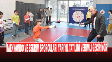 Taekwondo Ve Eskrim Sporcuları Yarıyıl Tatilini Verimli Geçiriyor