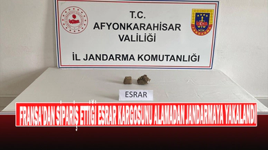 Fransa’dan Sipariş Ettiği Esrar Kargosunu Alamadan Jandarmaya Yakalandı