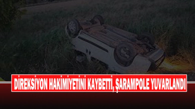 Direksiyon Hakimiyetini Kaybetti, Şarampole Yuvarlandı
