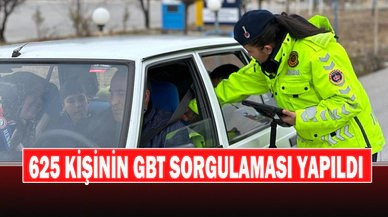 625 Kişinin Gbt Sorgulaması Yapıldı