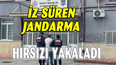 JANDARMA TAKİP ETTİ HIRSIZI YAKALADI