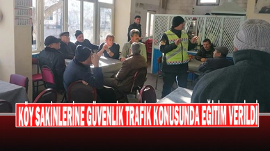 Köy Sakinlerine Güvenlik Trafik Konusunda Eğitim Verildi
