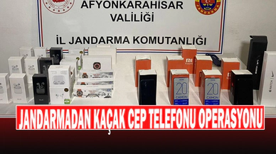 Jandarmadan Kaçak Cep Telefonu Operasyonu