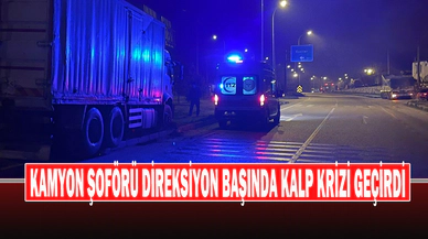 Kamyon Şoförü Yolda Seyir Halinde İken Kalp Krizi Geçirerek Öldü