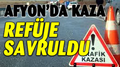 Otomobil Refüje Savruldu