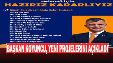 Koyuncu, “Sevdamız Emirdağ İçin Hazırız Kararlıyız”