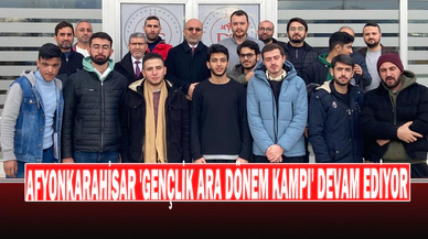 Afyonkarahisar 'Gençlik Ara Dönem Kampı' Devam Ediyor