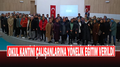 Okul Kantini Çalışanlarına Yönelik Eğitim Verildi