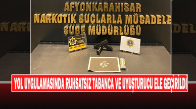 Uyuşturucu Ve Ruhsatsız Tabancayla Yakalanan Şahıs Gözaltına Alındı