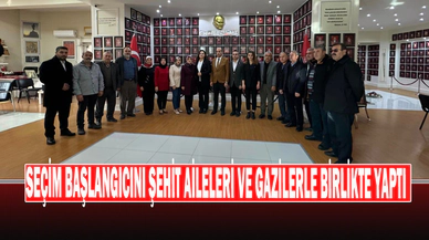 Seçim Başlangıcını Şehit Aileleri Ve Gazilerle Birlikte Yaptı