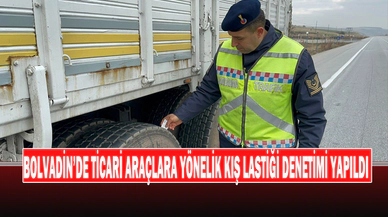 Bolvadin’de Ticari Araçlara Yönelik Kış Lastiği Denetimi Yapıldı