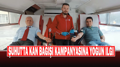 Şuhut'ta Kan Bağışı Kampanyasına Yoğun İlgi