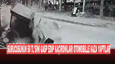 4 Gaspçının Bıçak Ve Sopa İle Gasp Ettikleri Otomobil Çarptığı Traktörü Ortadan İkiye Böldü