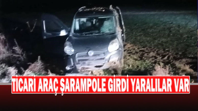 Şarampole Giren Hafif Ticari Araçta 3 Kişi Yaralandı